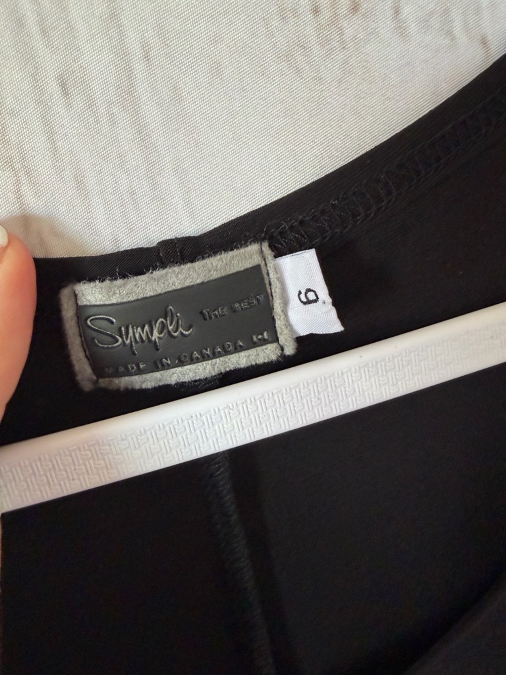 Sympli Black Sleeveless Tank Trapeze Dress Size 6 - Picture 2 of 5